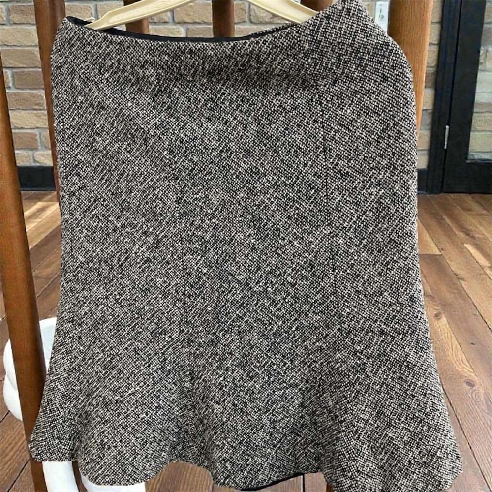 GAP Black and White A-Line Skirt